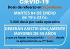 Vacunación Covid-19: el martes se vacunará a mayores de 45 años