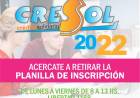 Inscripciones abiertas a los aspirantes del Cresol 2022