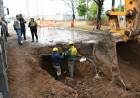 Bernarte supervisó la obra de cloacas en barrios Las Rosas y Casonas del Bosque
