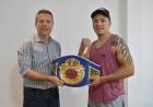 Bernarte recibió al campeón pugilístico José “Chinito” Acevedo