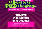 Convocatoria para comercios gastronómicos para nueva edición de la Noche de la Pizza y la Empanada