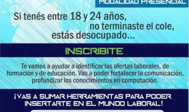 Continúan abiertas las inscripciones para el Curso de Introducción al Trabajo