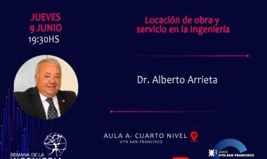 Disertación en UTN  sobre “Locación de obra y servicio en la Ingeniería”