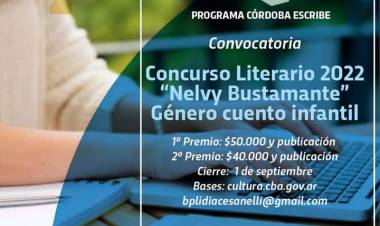 Se abrió en Marcos Juárez, la quinta convocatoria del Córdoba Escribe 2022
