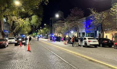 Controles de tránsito en distintos puntos de la ciudad