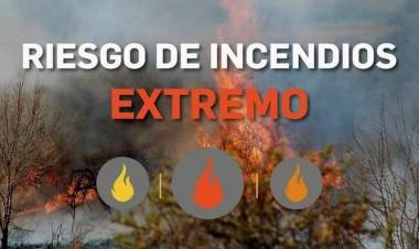 Máxima prevención ante el riesgo de incendio extremo en toda la provincia