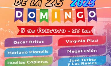 DOMINGO 5: Quinta noche de la Peatonal de la 25