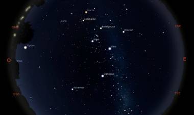 Observatorio Astronómico de la UTN: Mapa del cielo de febrero   