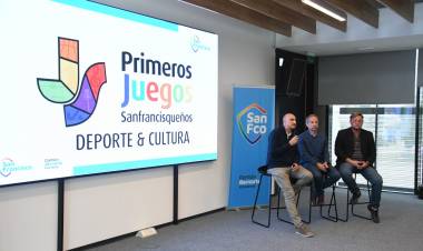Bernarte presentó los Juegos Sanfrancisqueños, Deporte y Cultura