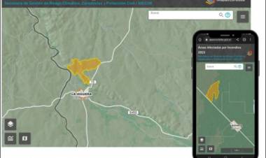 Idecor presentó el nuevo mapa de incendios del interior provincial