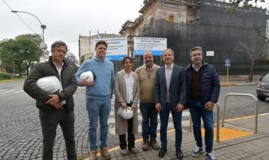 Palacio Tampieri: comenzó la segunda etapa de la restauración