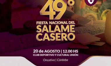 El Club Unión de Oncativo presentó en Córdoba la Fiesta Nacional del Salame