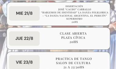 La Escuela Municipal de Danzas Folklóricas organiza distintas actividades en la Semana del Folklore