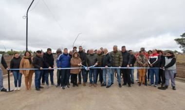 Se habilitó la ampliación de la pavimentación en bulevar Buenos Aires y calle España