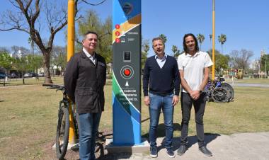 Se habilitaron cinco nuevos tótem de seguridad en distintos puntos de la ciudad y un Drone VANT