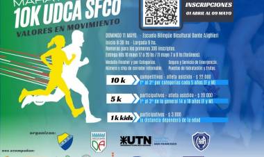Se realizará la Maratón 10K UDCA SFco 2025