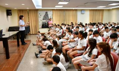 Casi 500 niños de la Escuela Normal participaron de una Jornada de Educación Vial