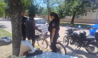 Recuperan bicicleta sustraída y detienen a un sujeto