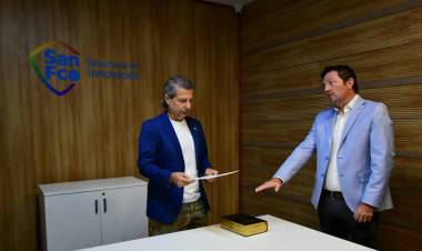 Bernarte puso en funciones a Juan Pablo Bono como secretario de Vinculación Educativa, Tecnológica y Productiva