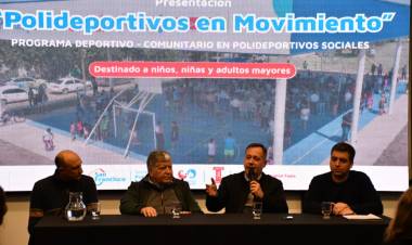 Se presentó el Programa “Polideportivos en Movimiento”
