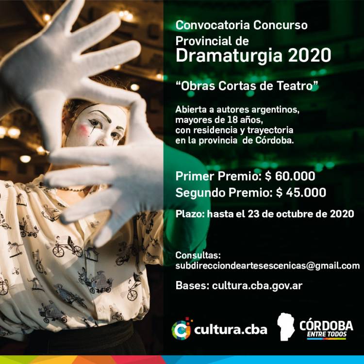 Últimos días para participar en el “Concurso provincial de dramaturgia”