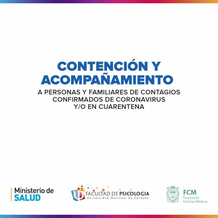 Contención y/o acompañamiento virtual a personas o familias en cuarentena