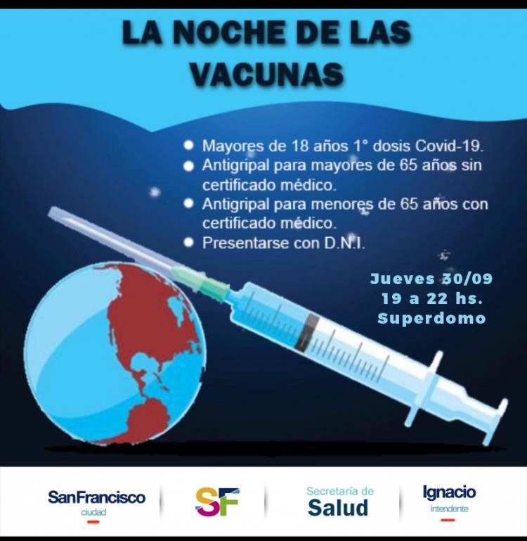 Se viene una nueva edición de Noche de las Vacunas