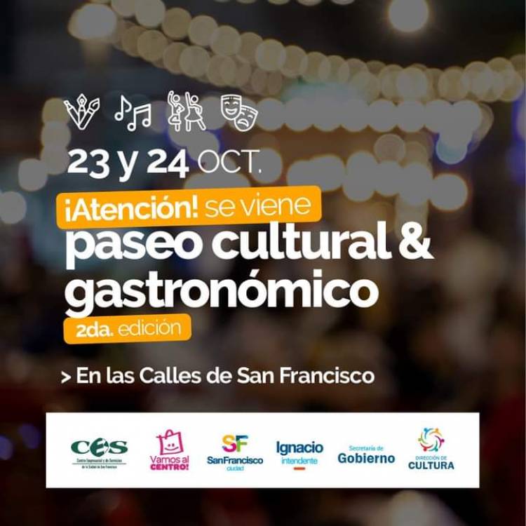 Segunda edición del Paseo Cultural y Gastronómico a cielo abierto