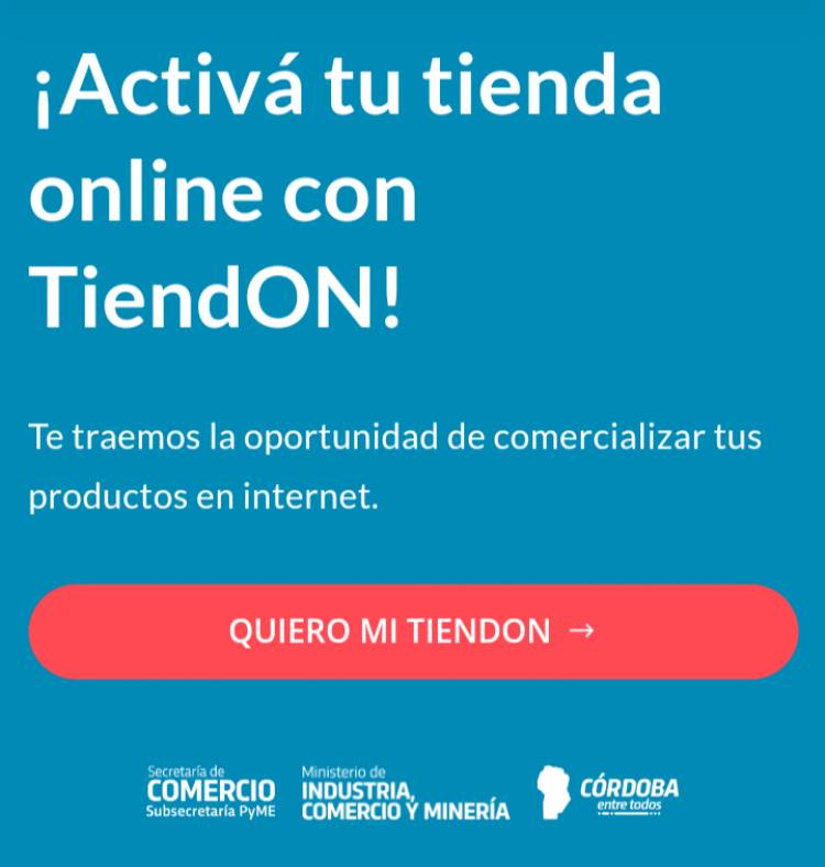 Tiendón, una plataforma cordobesa para armar tiendas online
