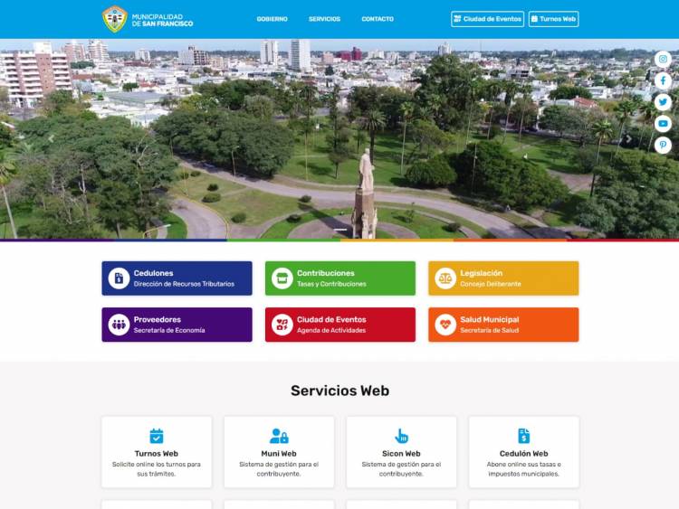 El municipio renovó su página web