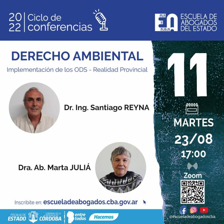La Escuela de Abogados del Estado tratará la temática del derecho ambiental