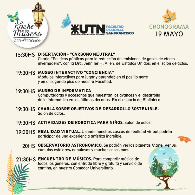 Noche de los Museos en UTN: Ciencia, tecnología, historia y música