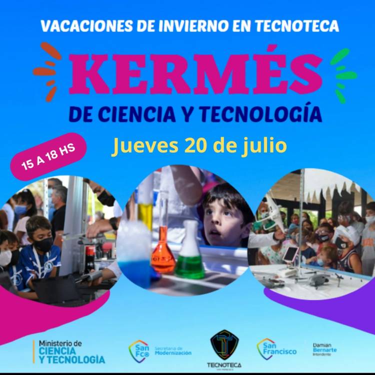 El próximo jueves 20 llega la Kermes de Ciencia y Tecnología a Tecnoteca