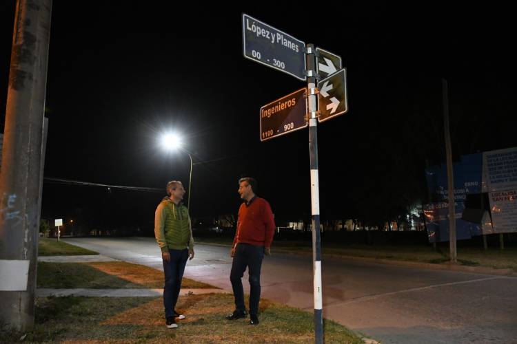 Más luces led en el sector sureste de la ciudad