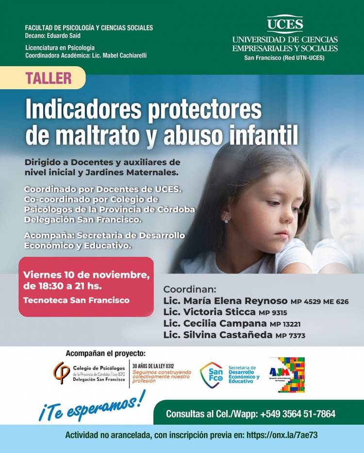 Taller “Indicadores protectores de maltrato y abuso infantil”