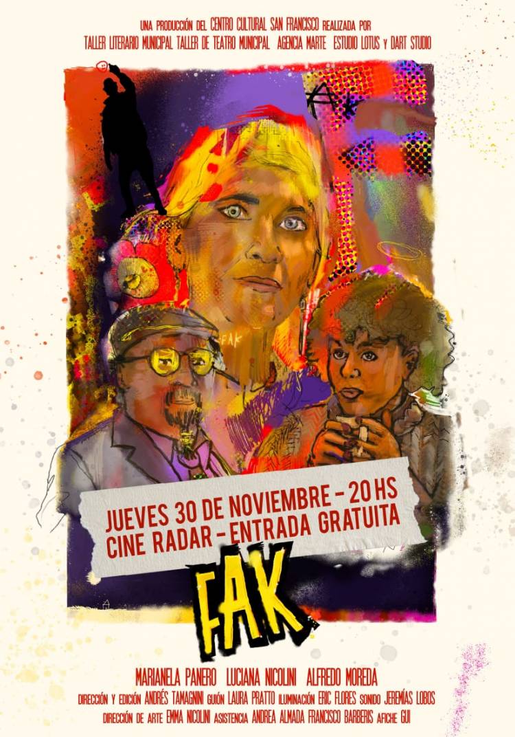 Proyección gratuita en el cine local del cortometraje FAK