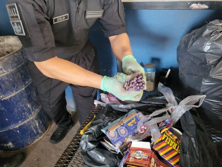 El  municipio destruyó pirotecnia secuestrada en distintos procedimientos