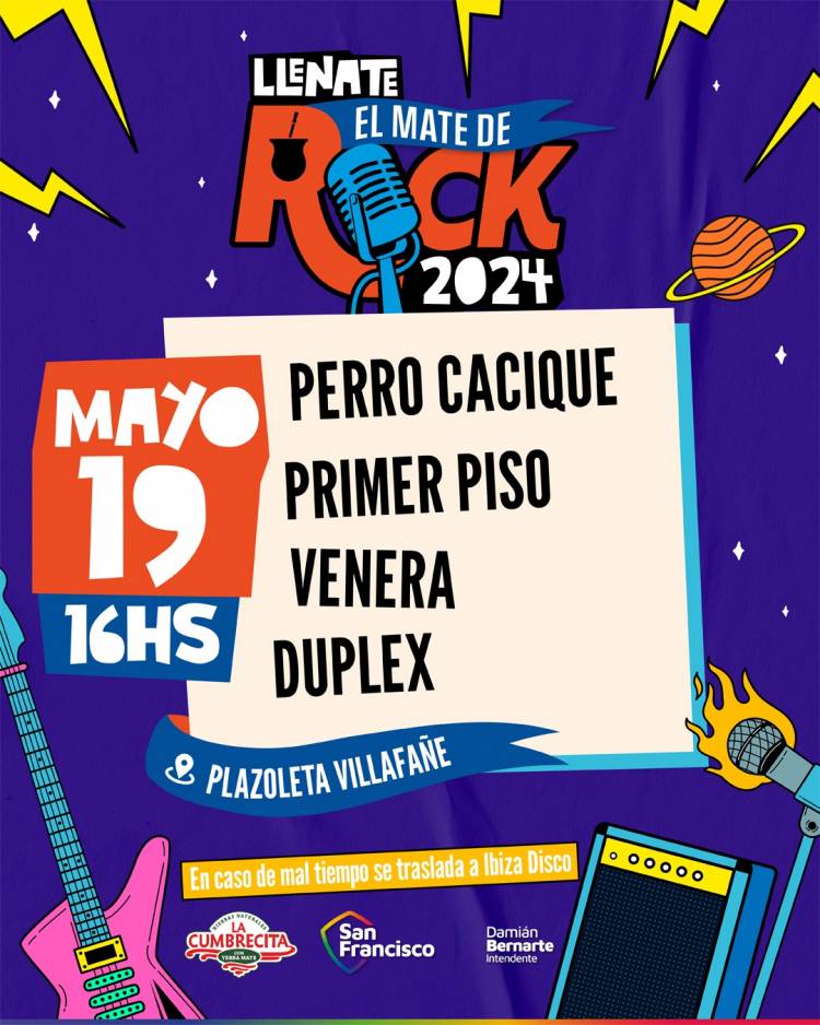 Cuarta fecha del “Llenate el mate de rock”  