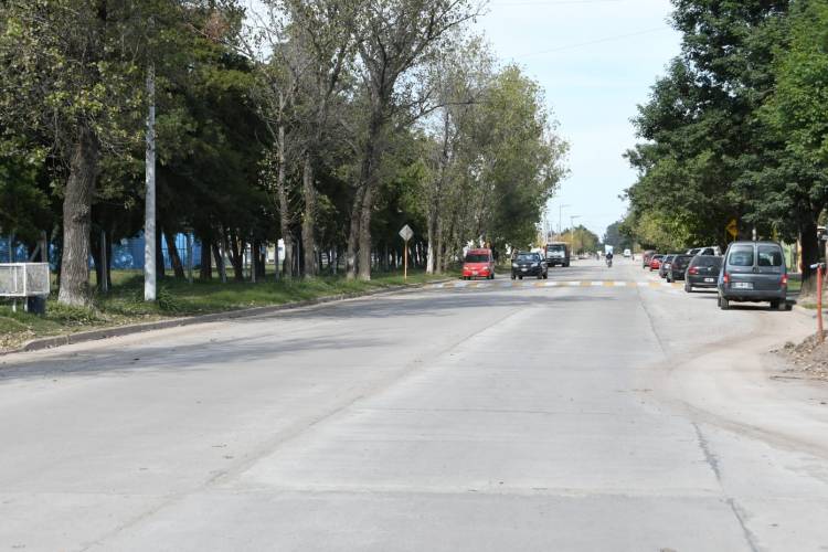 Bernarte habilitó la pavimentación en Av. Libertador Sur