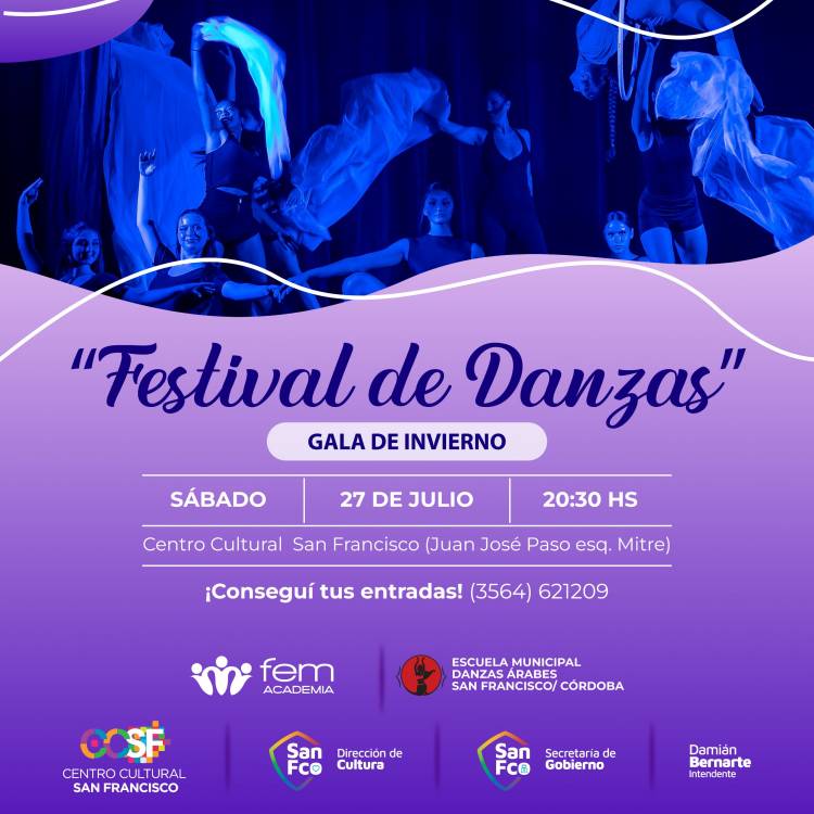 La Escuela Municipal de Danzas Árabes junto a la Academia FEM realizarán las “Galas de invierno 2024"