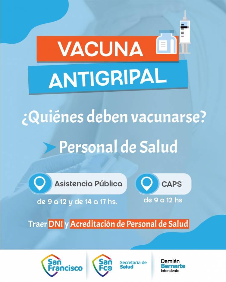 Comenzó la campaña de vacunación antigripal 2025