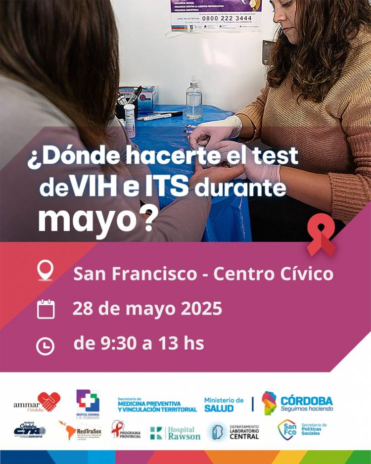 Campaña gratuita de testeo rápido de VIH y Sífilis en San Francisco