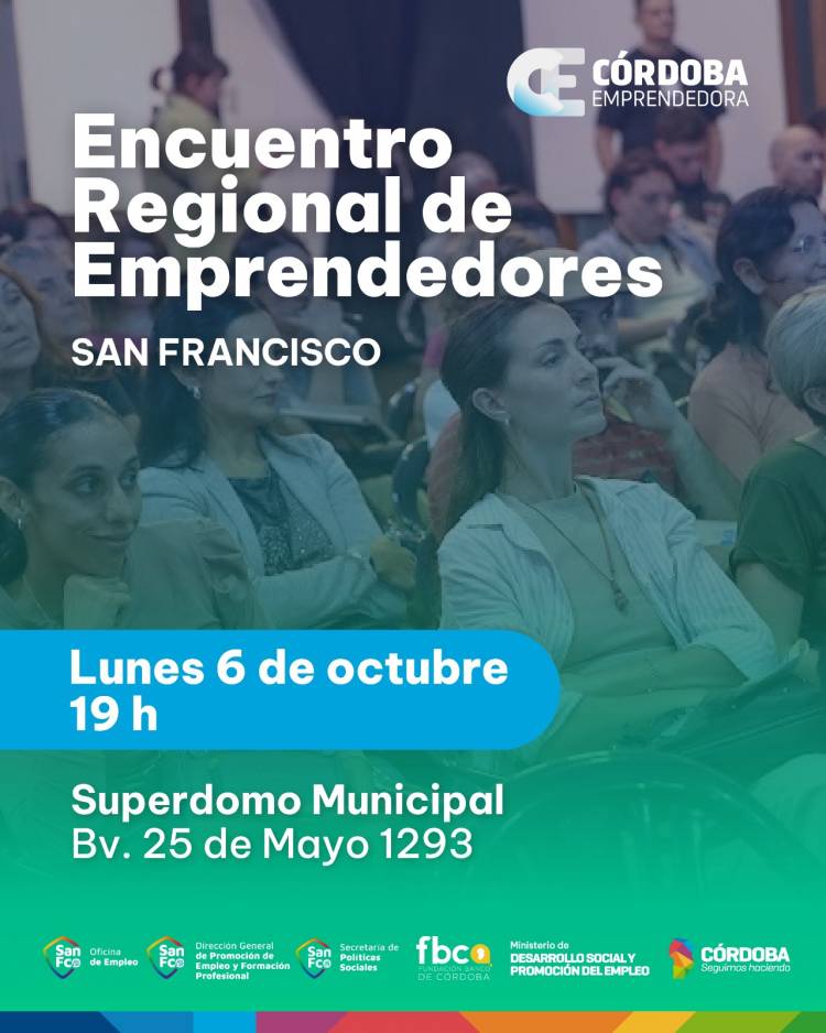 Encuentro Regional de Emprendedores: actividad gratuita de capacitación en el Superdomo