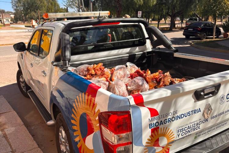 Decomisaron 300 kilos de carne en los departamentos San Justo e Ischilín