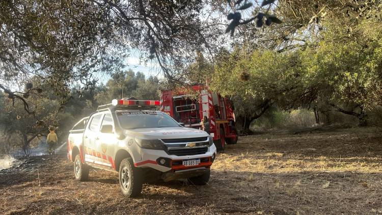 Traslasierra: contienen un incendio en La Población