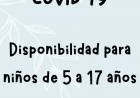 Operativo especial de vacunación para niños y adolescentes