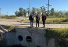 Se trabaja en la limpieza del canal de desagües pluviales de la ruta nacional 158