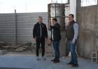 Bernarte visitó la obra del Polideportivo de barrio La Milka