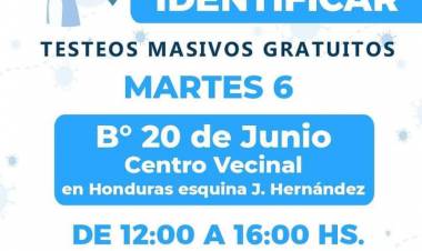 Operativo Identificar en Barrio 20 de Junio y La Milka
