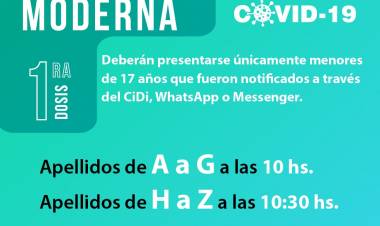 Operativo Vacunación COVID 19, sábado 18